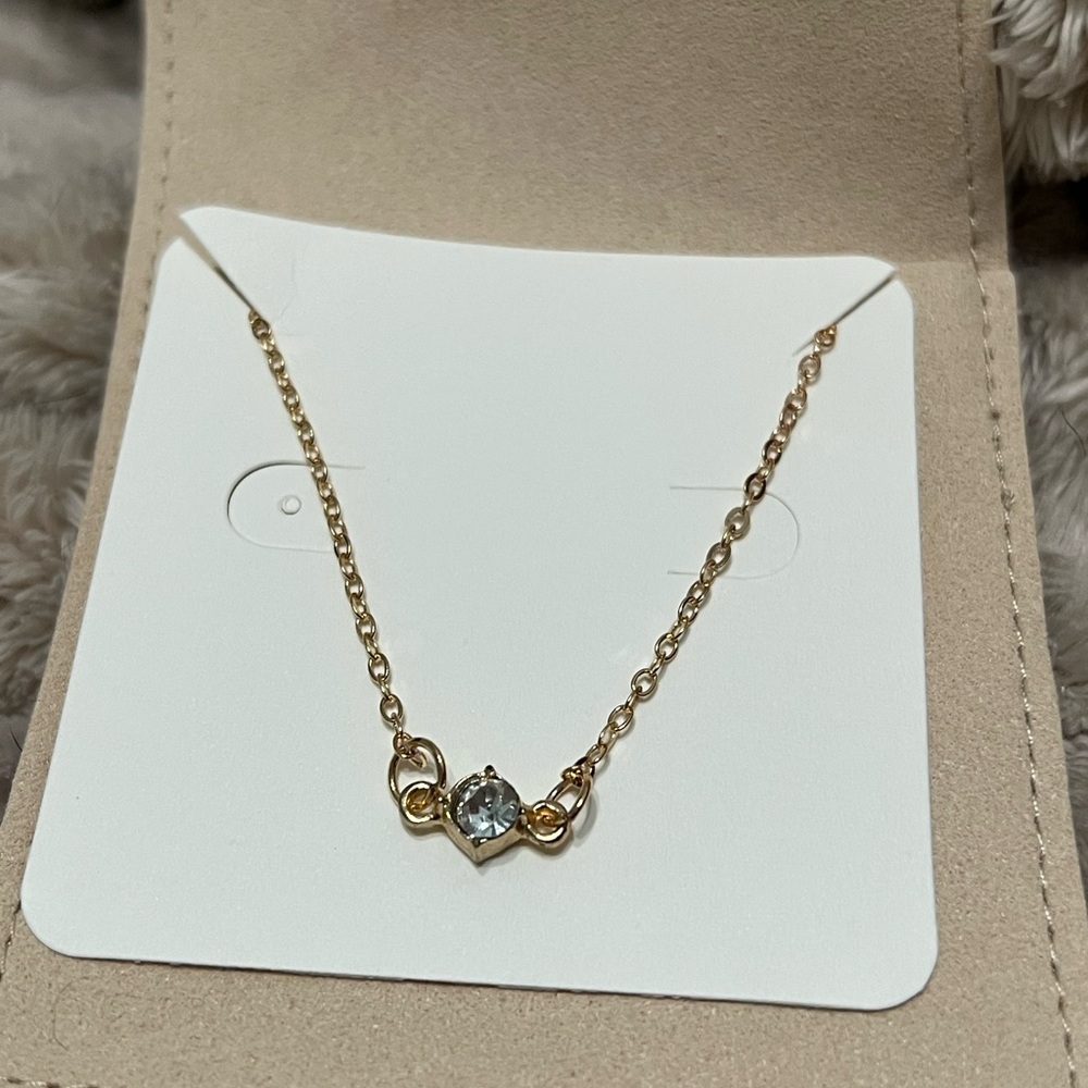 Elegant Gold Necklace with Silver Accent